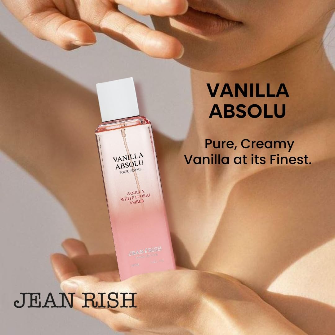 Jean Rish Vanilla Absolu EDP for Women | 3.4 oz / 100 ml | Vanilla, White Floral, Amber