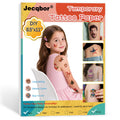 Jecqbor Printable Temporary Tattoo Paper for INKJET Printers — 30 Sets 8.5x11 Clear Transfer Paper