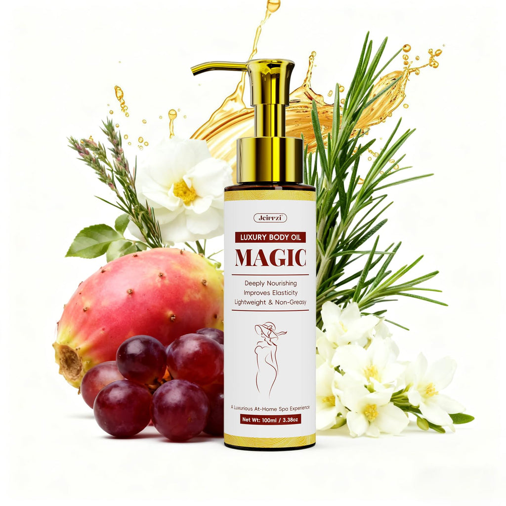 Jeirrzi Magic Body Firming Oil — Hydrating & Firming Body Oil, 3.38 oz
