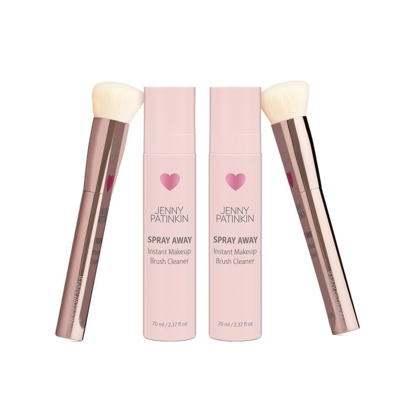 JENNY PATINKIN Instant Makeup Brush Cleaner Spray — Waterless, Quick-Drying Sanitizer for Brushes & Sponges (2.37 fl oz)