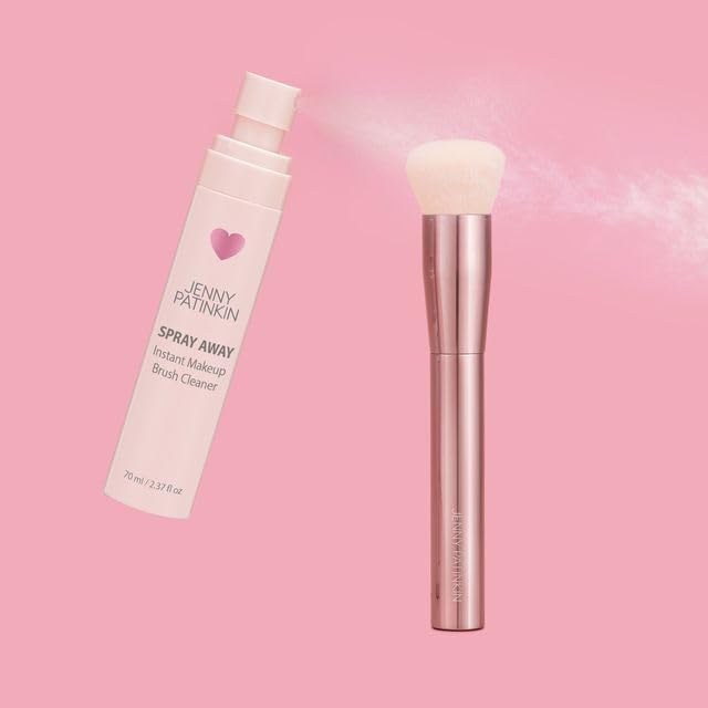 JENNY PATINKIN Instant Makeup Brush Cleaner Spray — Waterless, Quick-Drying Sanitizer for Brushes & Sponges (2.37 fl oz)