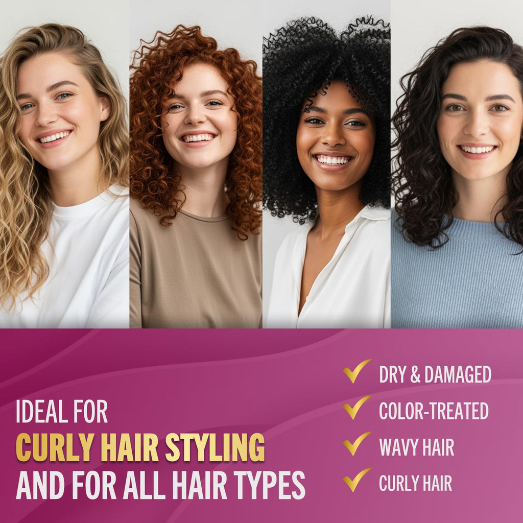 Jenoris Professional Curls Cream – Pistachio Oil Hydration for Defined, Frizz-Free Curls (16.9 fl oz)