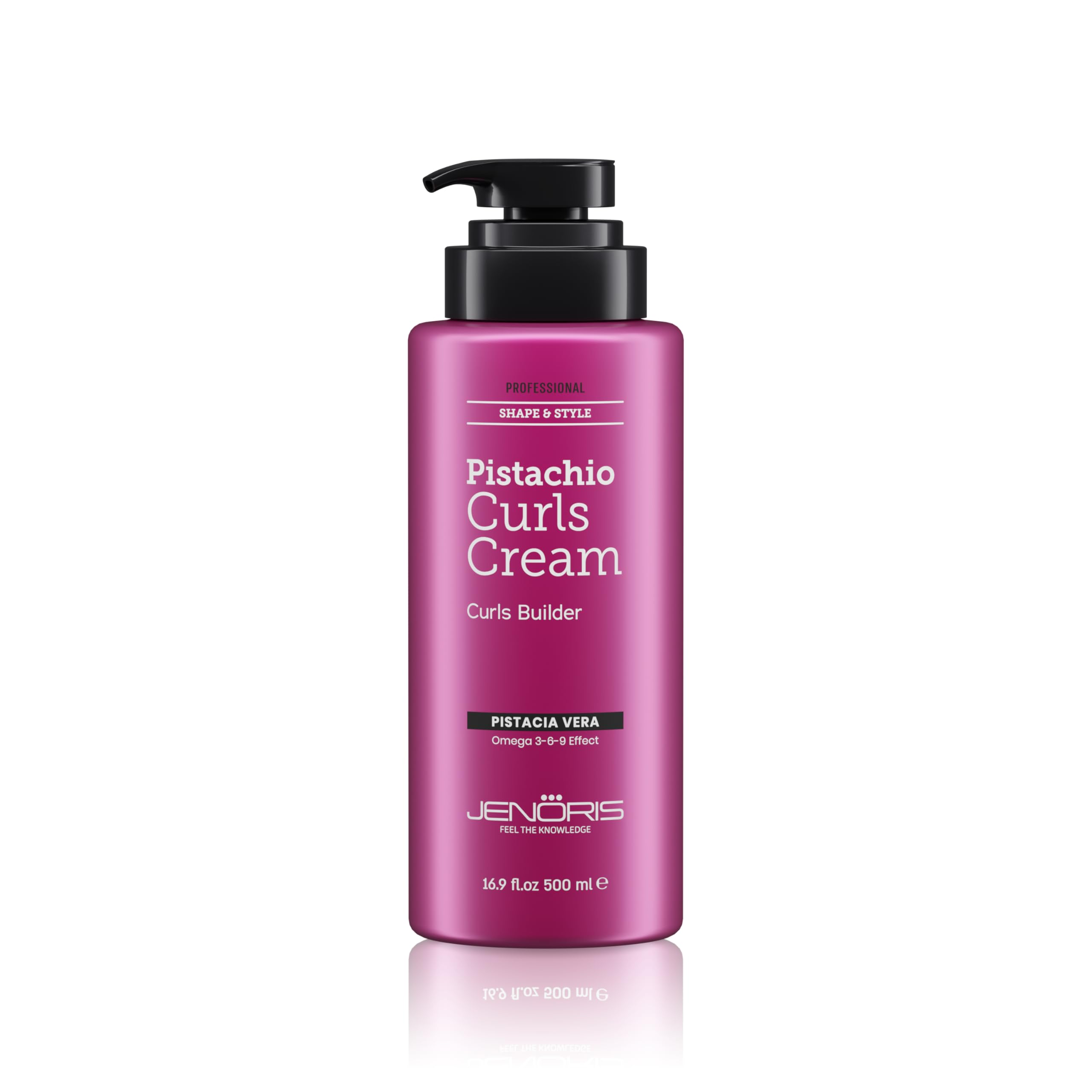 Jenoris Professional Curls Cream – Pistachio Oil Hydration for Defined, Frizz-Free Curls (16.9 fl oz)
