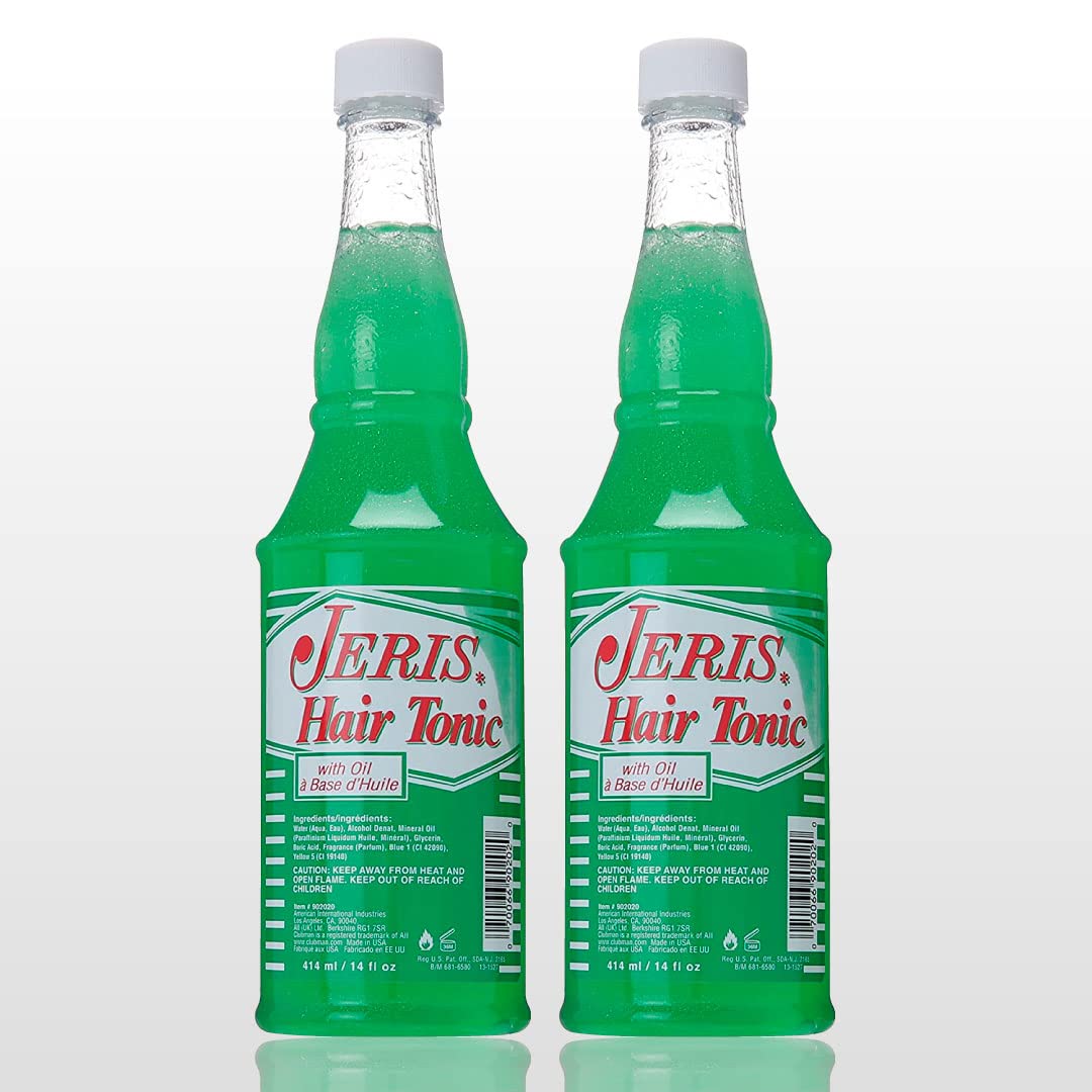 Jeris Hair Tonic with Oil Professional – Two-Pack 28 Fl Oz | All Hair Types, Men's Hair & Scalp Care