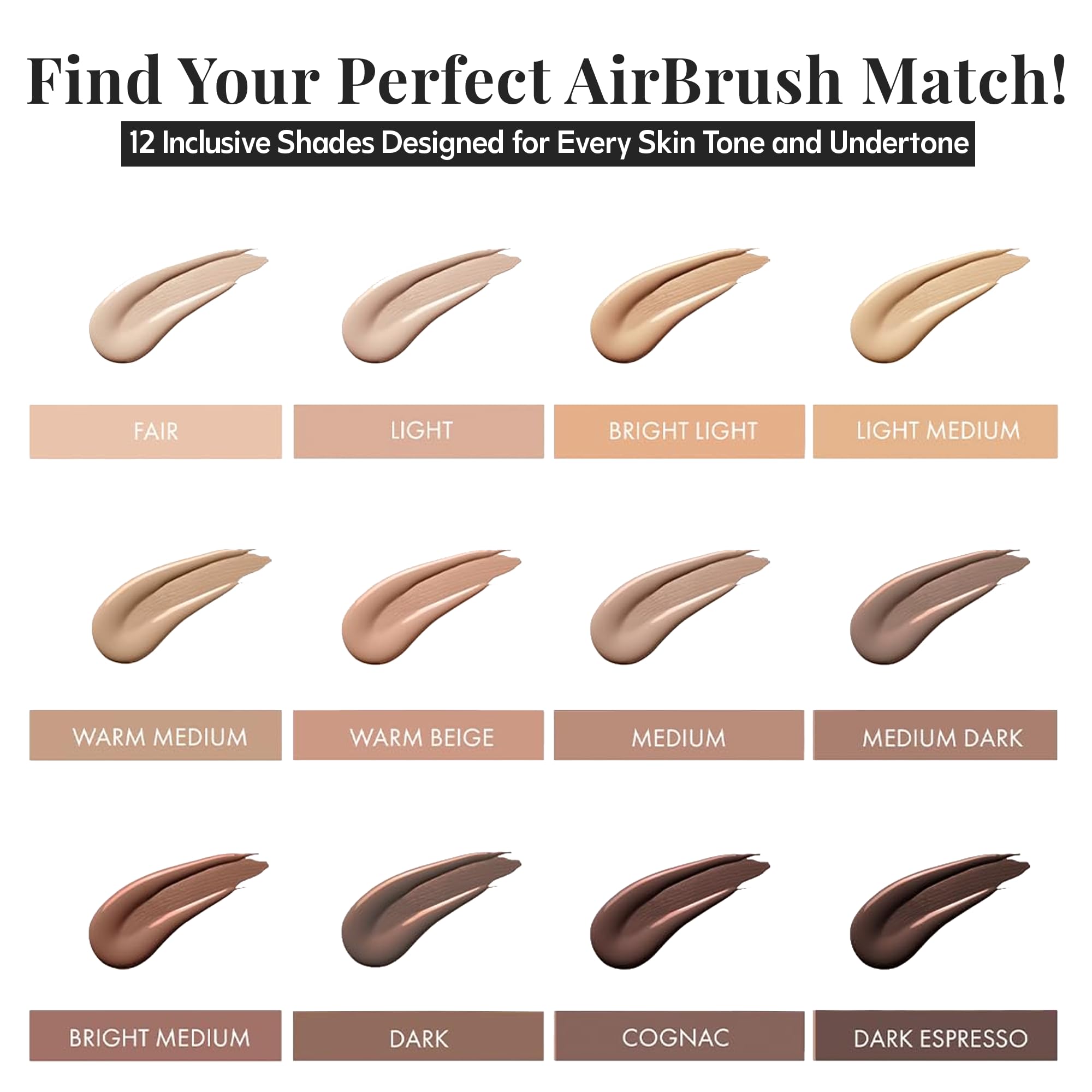Jerome Alexander MagicMinerals AirBrush Foundation – 2-Piece Set (Medium Dark)