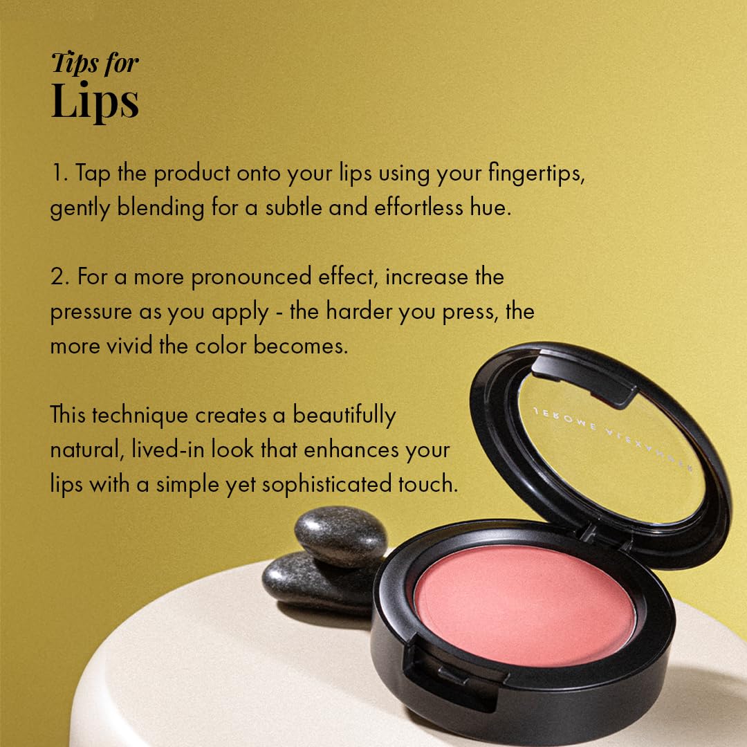 Jerome Alexander Blush ‘n’ Kiss Cream for Cheeks & Lips – Creamy, Lightweight Buildable Blush Balm in Watermelon