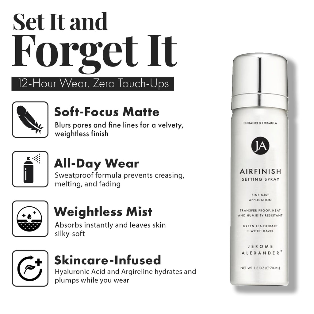 MagicMinerals AirBrush Foundation Set by Jerome Alexander – 5pc Spray Makeup Kit