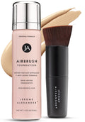 Jerome Alexander MagicMinerals AirBrush Foundation – 2-Piece Set with Kabuki Brush (Light Medium)