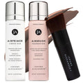 MagicMinerals AirBrush Foundation Set by Jerome Alexander – 3pc Primer, Foundation & Kabuki Brush
