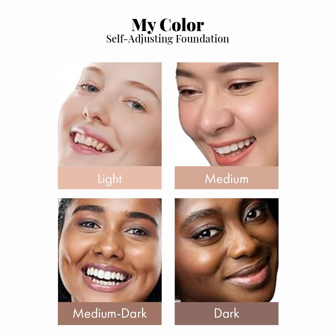 Jerome Alexander My Color 3PC Self-Adjusting Foundation Kit – Medium