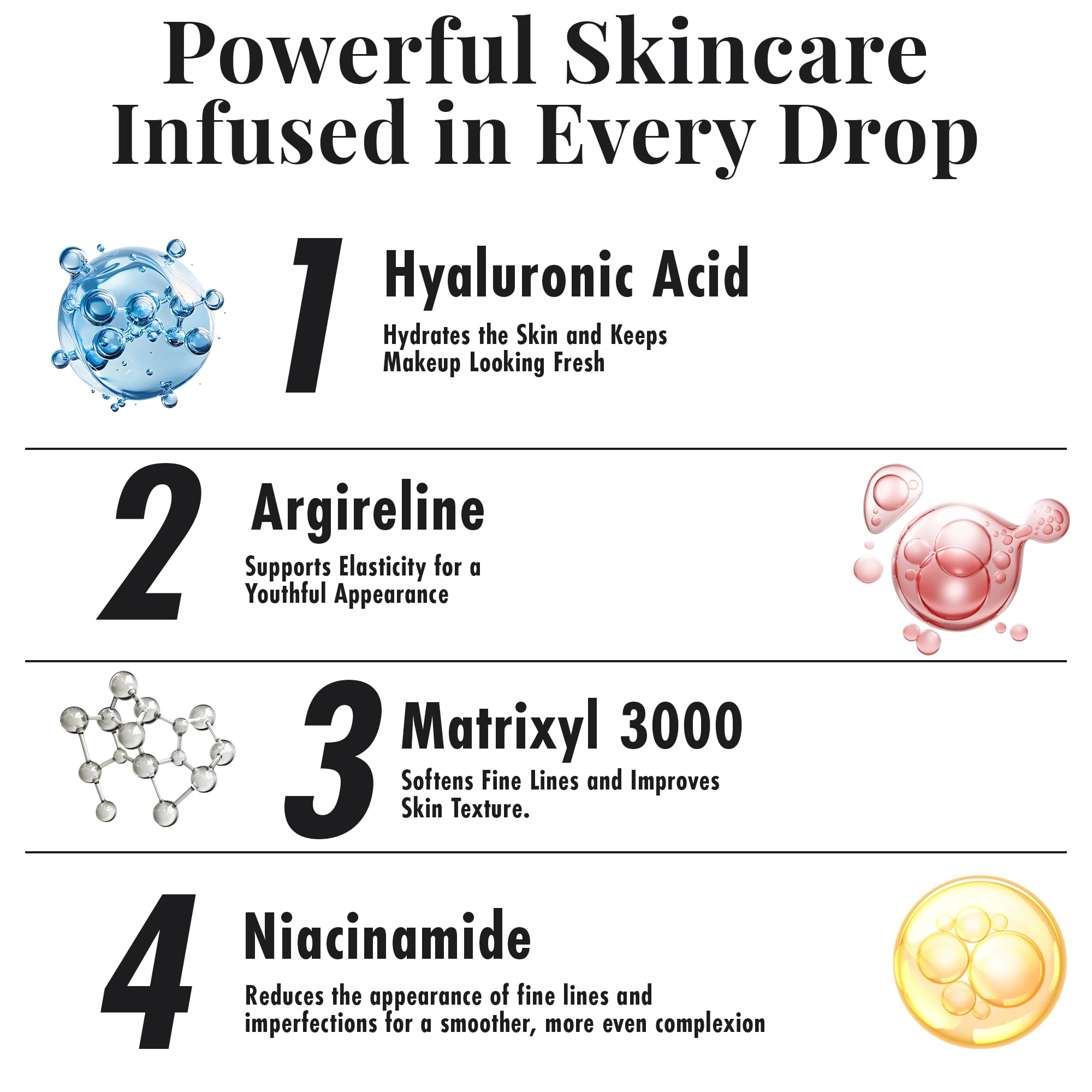 MagicMinerals AirBrush Foundation Set by Jerome Alexander – 5pc Spray Makeup Kit