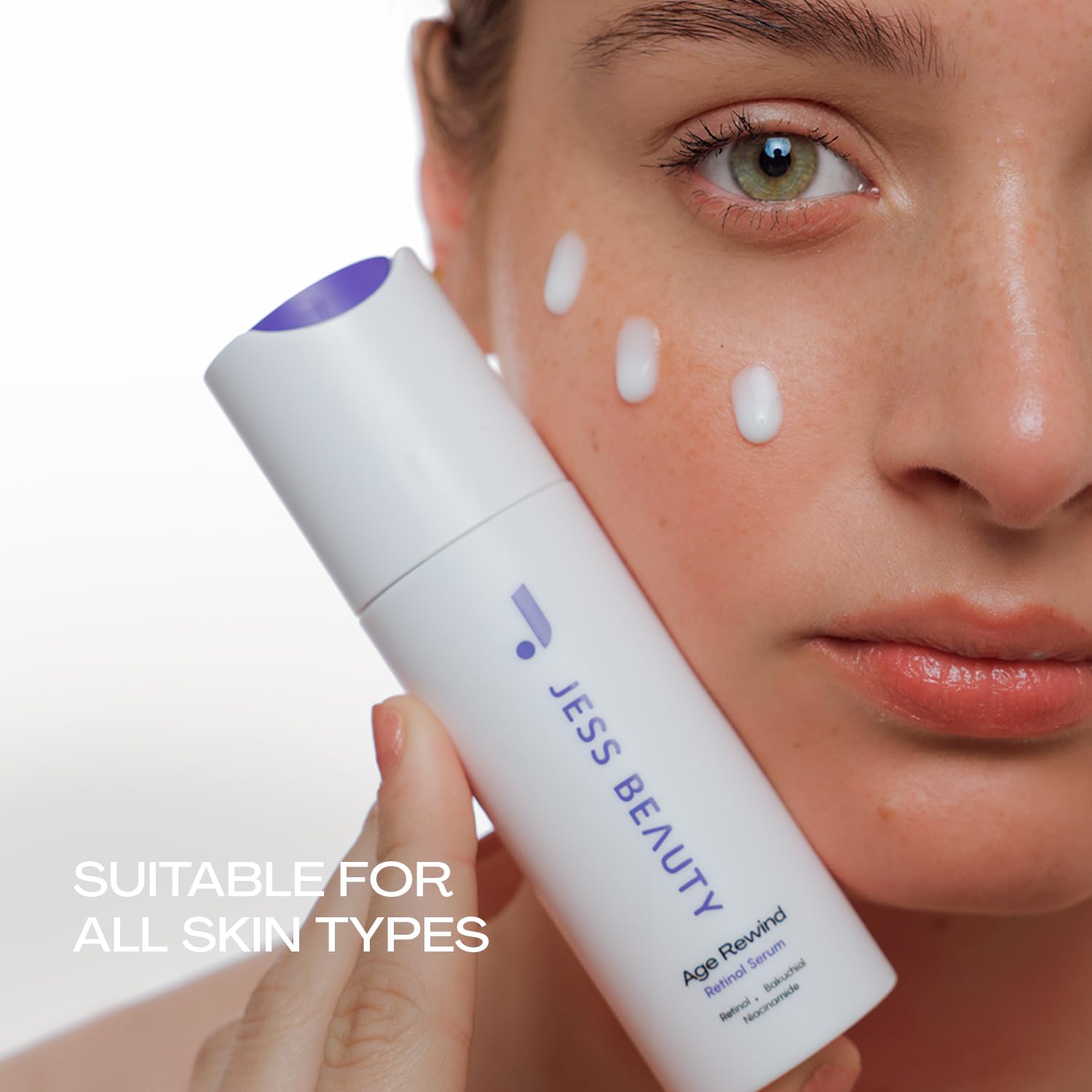 JESS BEAUTY Age Rewind Retinol Cream | Centella Asiatica & Hyaluronic Acid Night Moisturizer