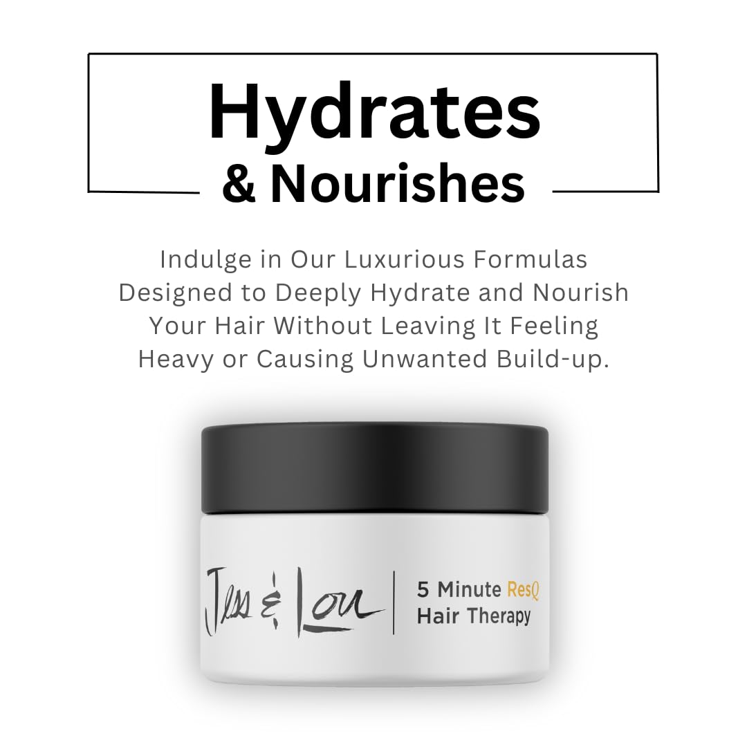 Jess & Lou Beauty Deep Conditioning Hair Repair Mask – Natural Vegan Pre-Shampoo (5 oz)