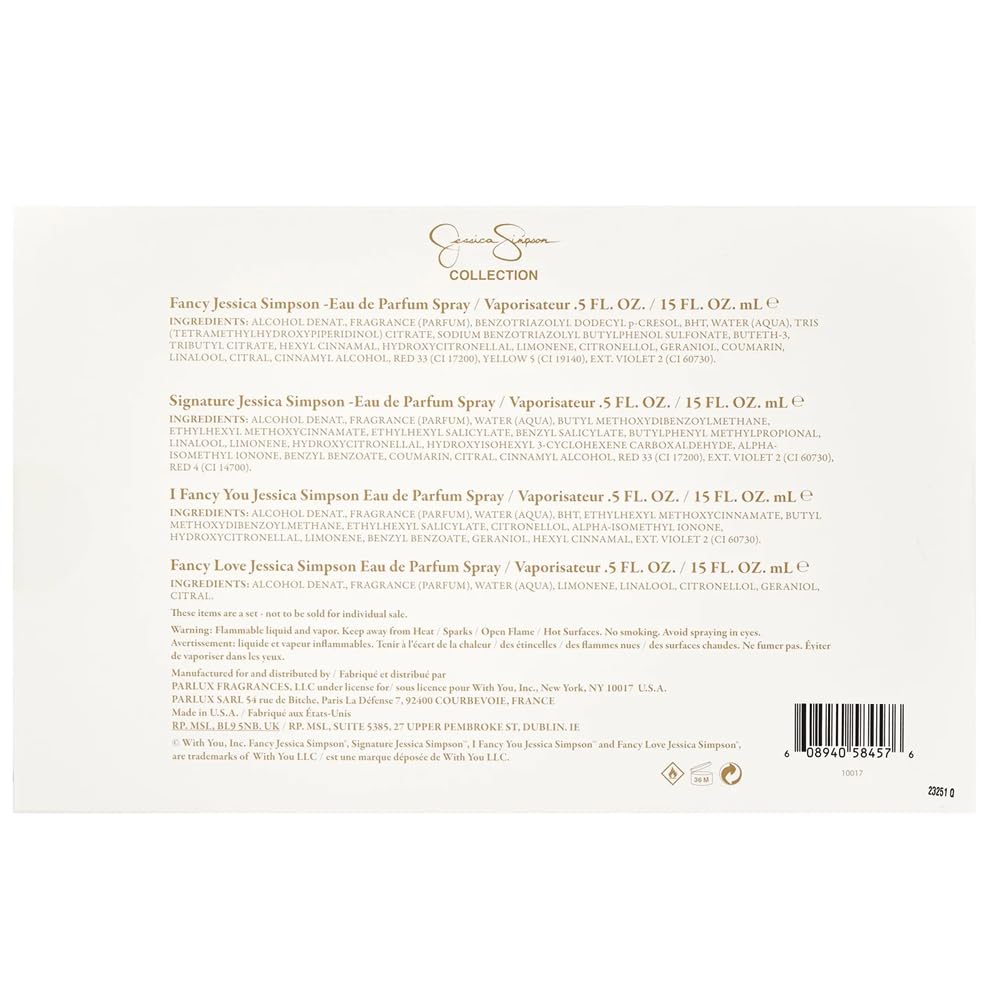 Jessica Simpson Collection 4-Piece Gift Set – Mini EDP Travel Sprays