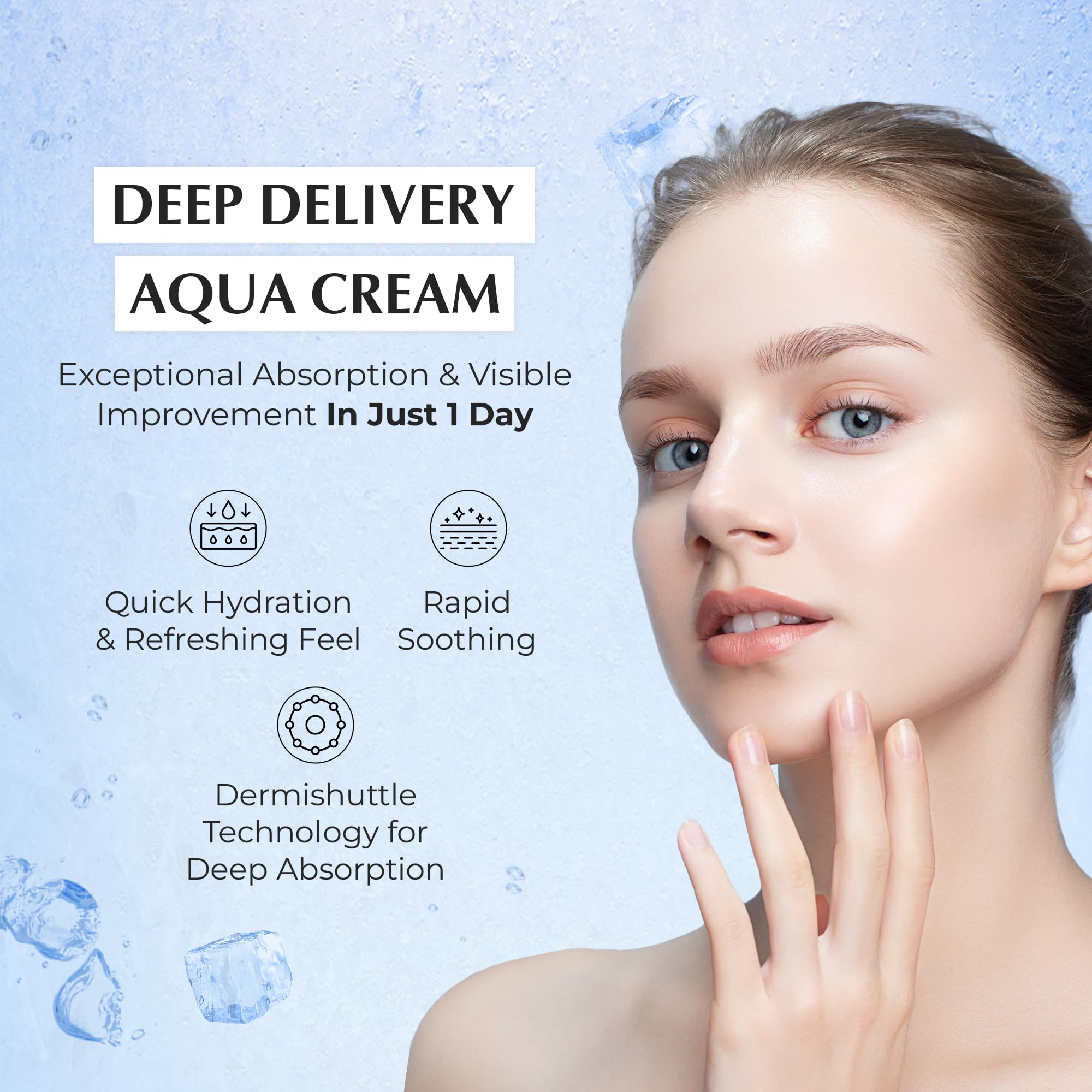 JEU'DEMEURE DermiShuttle DD Cream Aqua – Deep Hydration, Barrier Repair & Brightening for Face, Neck & Hands