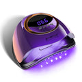 JEWHITENY Purple Fast UV Nail Dryer – 66-Bead Gel Lamp with Auto Sensor & 4 Timers