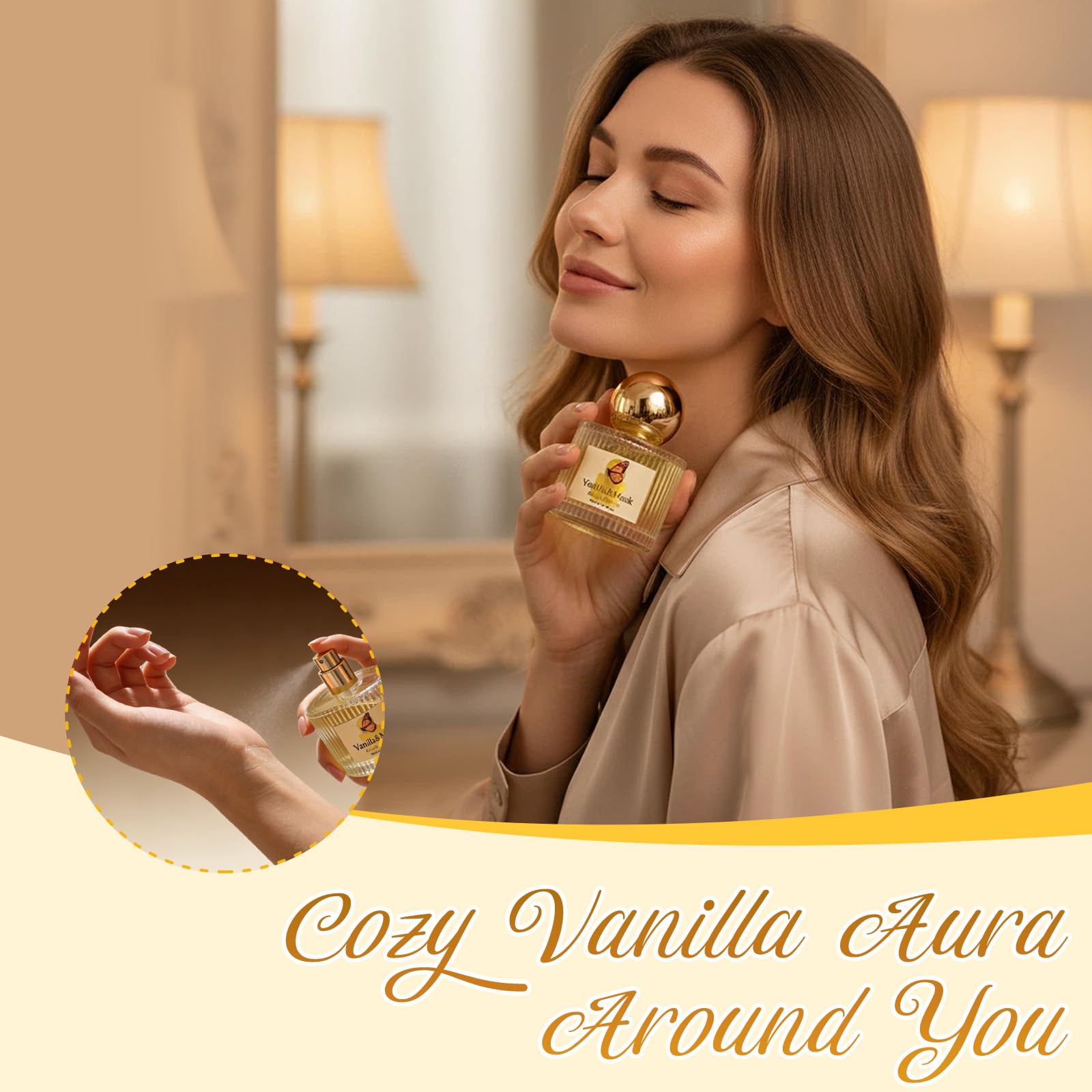 Jgppe Vanilla Musk Perfume for Women – 1.7 fl oz Eau de Parfum, Long-Lasting Sweet Vanilla Scent