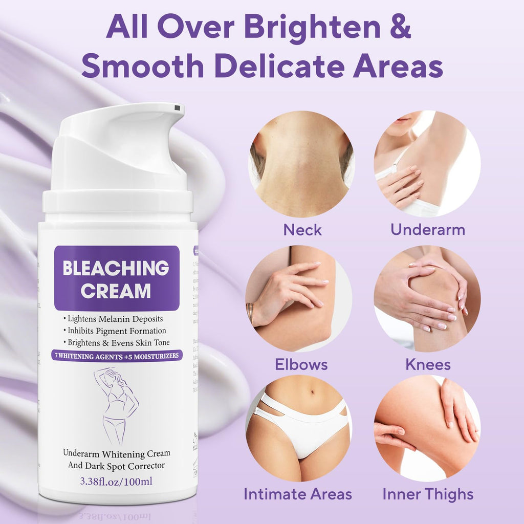 JIANLANPTT Skin Bleaching Cream – Dark Spot Remover for Face & Body (3.38 oz) with Vitamin C