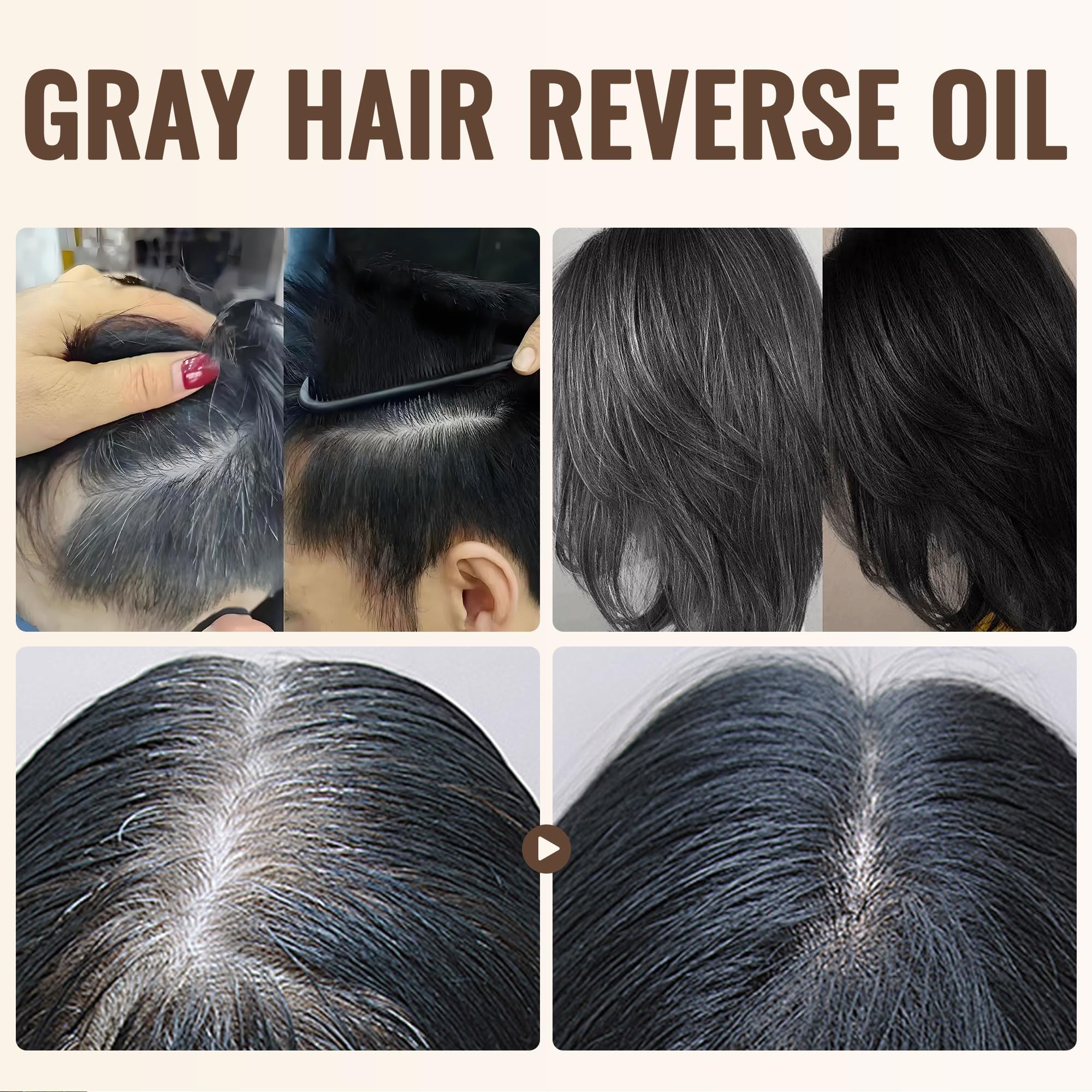 Jiaoming Gray Hair Reverse Oil with Usman Grass & Polygonum Multiflorum – Scalp Care