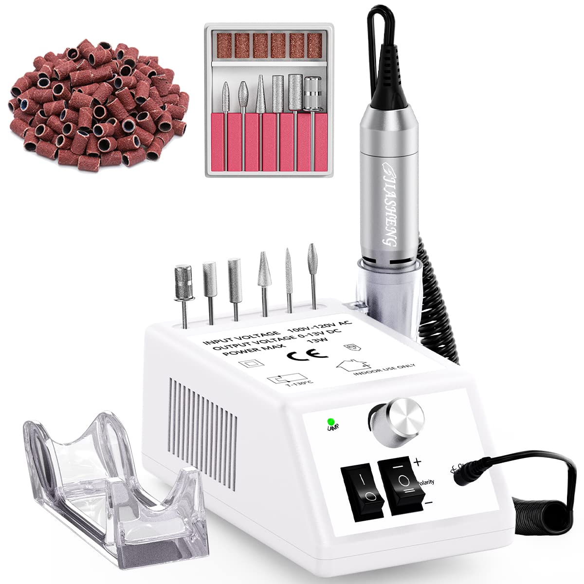 Jiasheng Professional Nail Drill – 20000rpm Electric Nail File for Acrylic & Gel Nails
