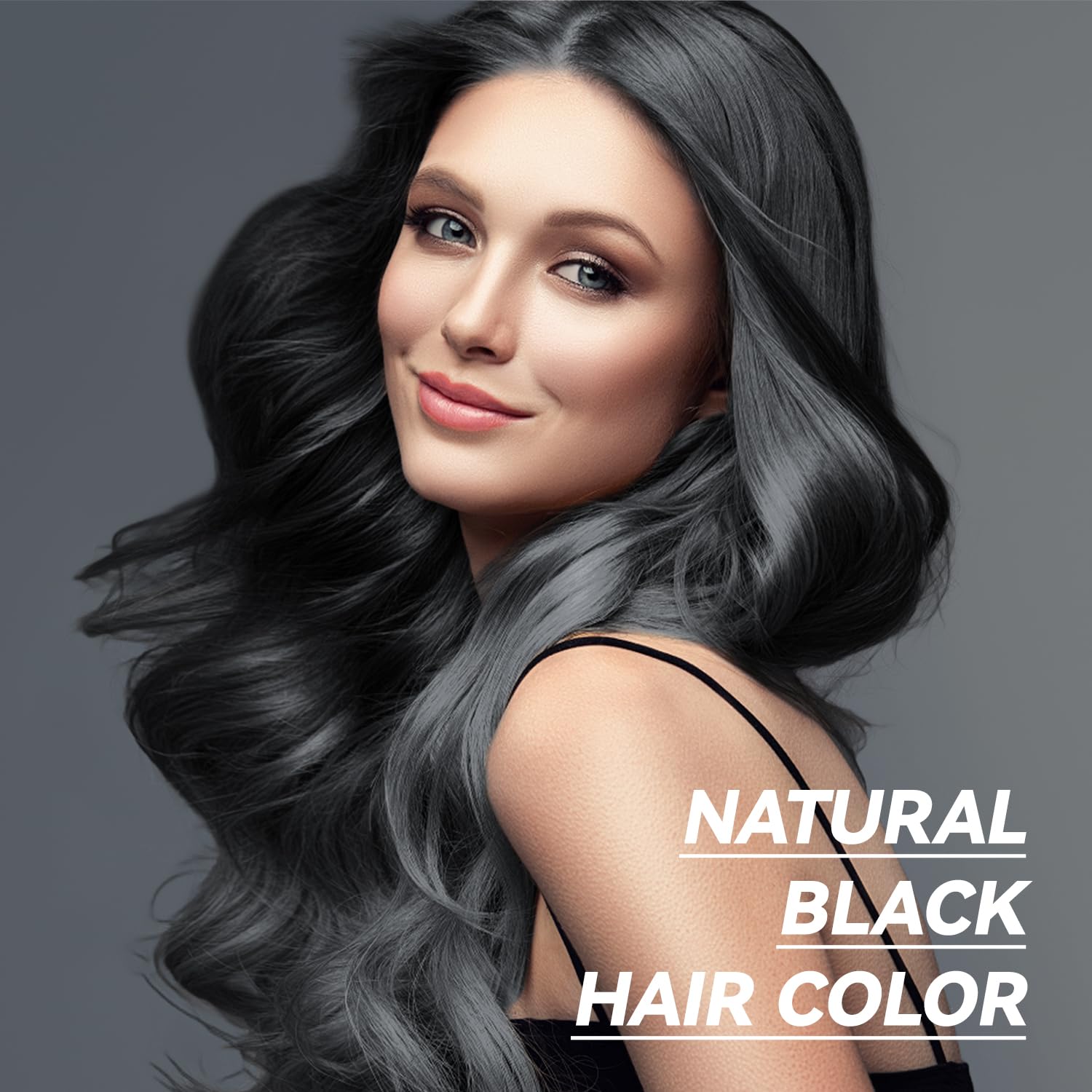 JIESSIA 3 IN 1 Hair Color Shampoo Dye — Semi-Permanent Grey Coverage, Herbal Blend, 16.9 fl oz
