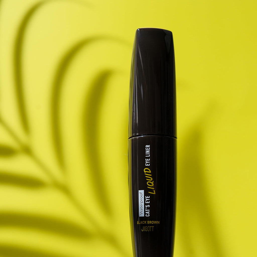 Jigott Cat's Eye Waterproof Liquid Eyeliner – Black Brown (0.31 fl oz / 9 g)