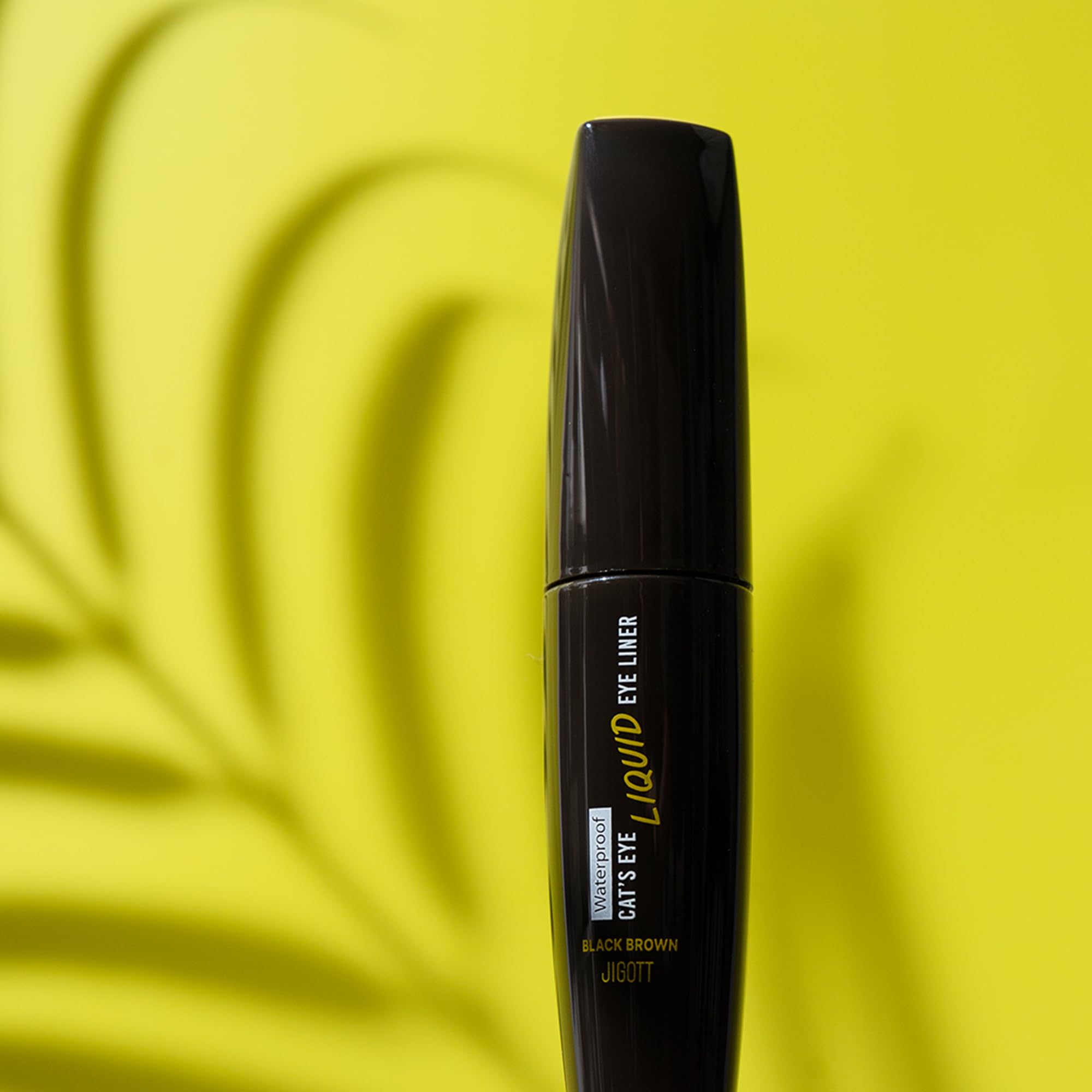 Jigott Cat's Eye Waterproof Liquid Eyeliner – Black Brown (0.31 fl oz / 9 g)