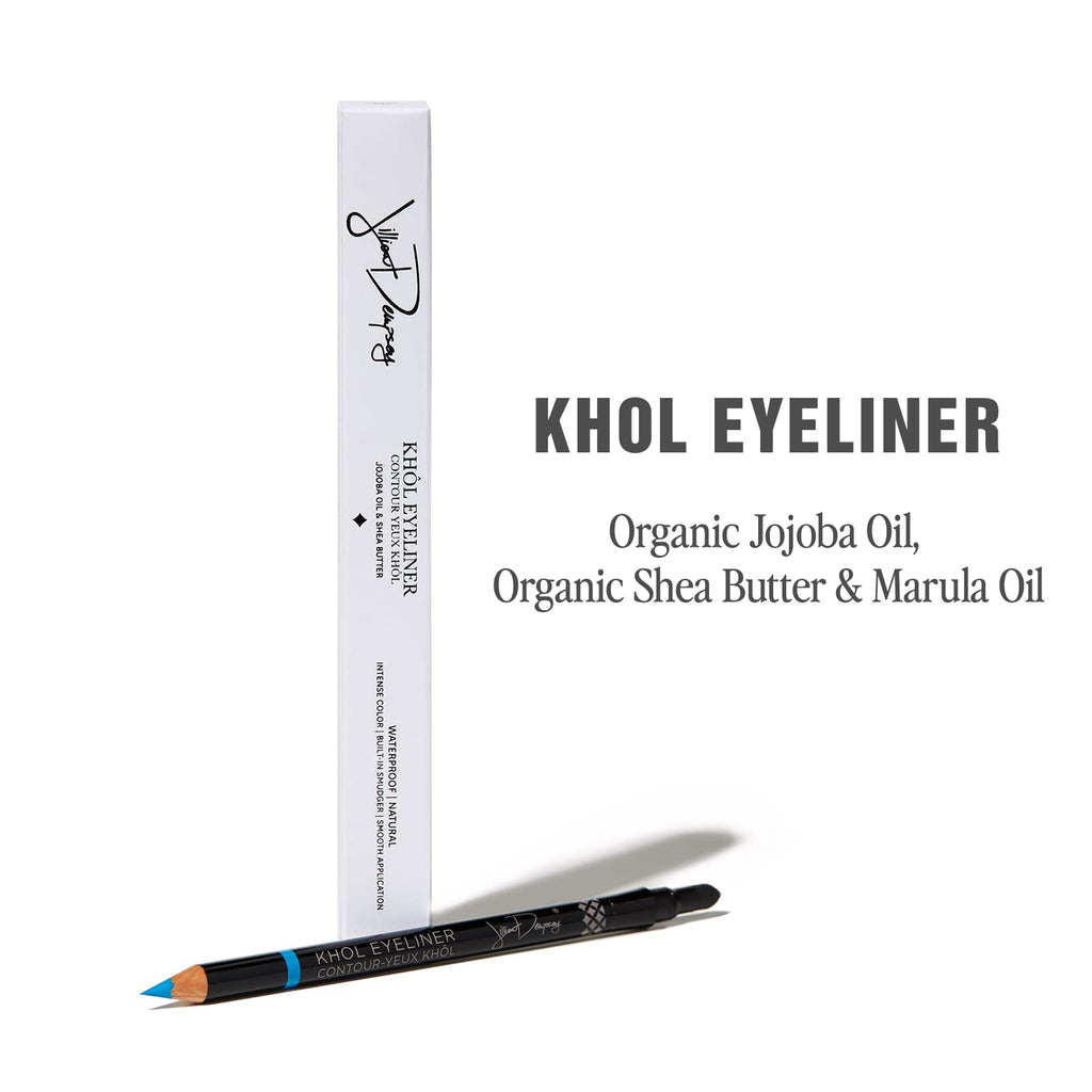 Jillian Dempsey Khol Eyeliner – Waterproof Pencil with Built-In Smudger in Chimpy Blue | Clean, Cruelty-Free