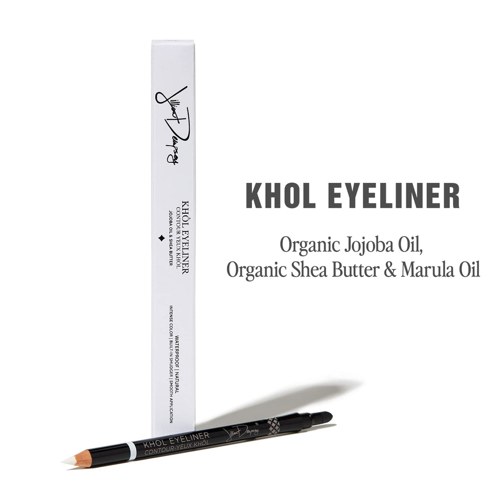 Jillian Dempsey Khol Eyeliner – Waterproof Pencil with Built-In Smudger, Cruelty-Free, FTA White