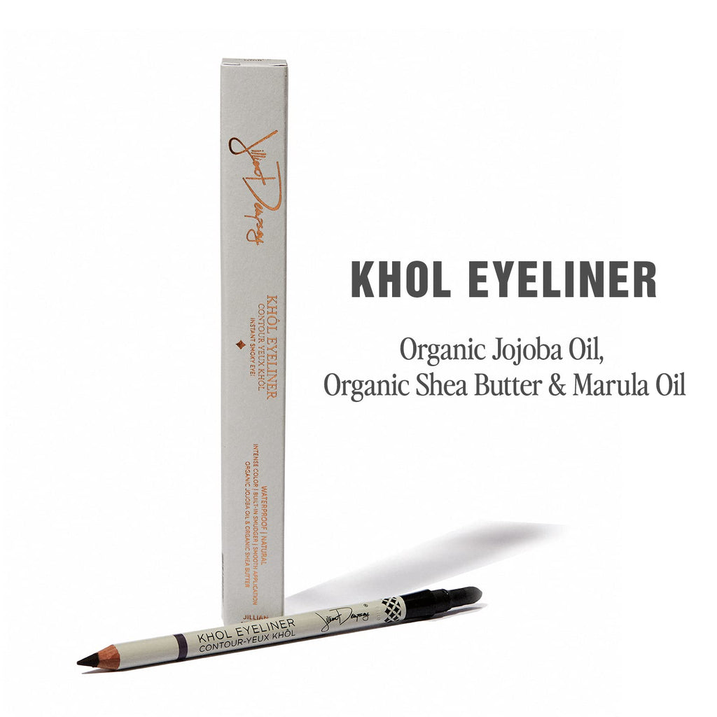 Jillian Dempsey Khol Eyeliner – Waterproof Pencil with Built-In Smudger, Rich Pigment