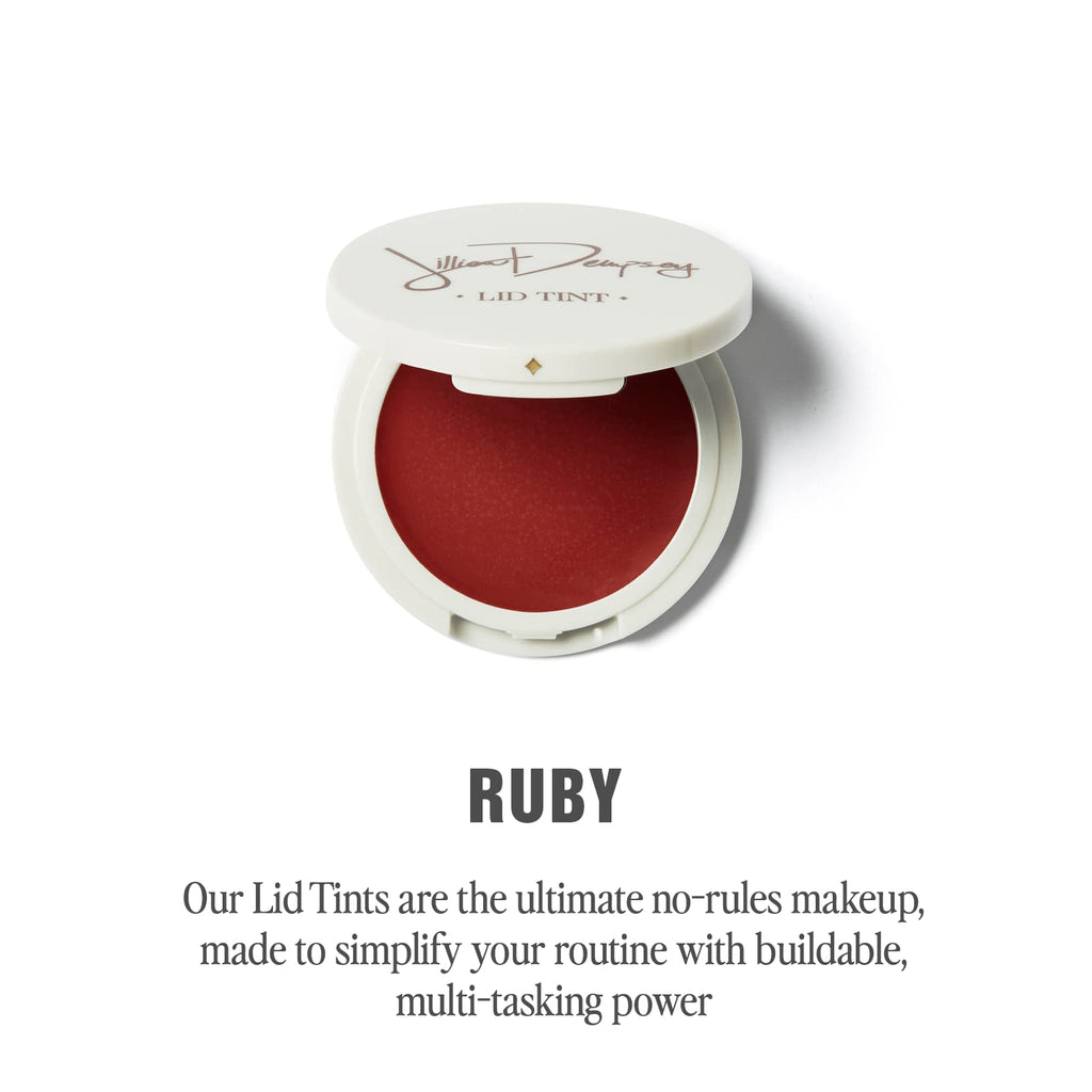 Jillian Dempsey Lid Tint Ruby – Satin-Cream Eyeshadow with Easy, Mistake-Proof Application