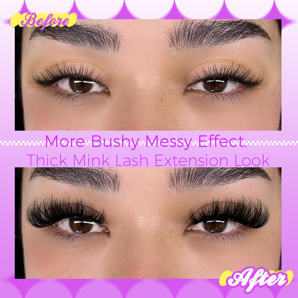 JIMIRE Lash Clusters Thick 100D+120D Volume Lashes 280Pcs | 11-18mm D Curl, DIY at Home