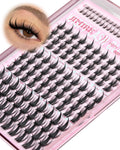 JIMIRE Manga Lash Clusters with Spikes – 160 Pcs, 10–16mm, Invisible Band