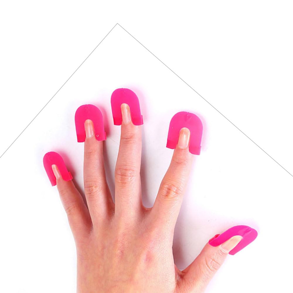JINOARC 52-Piece Nail Polish Clip Set | Anti Overflow Shields
