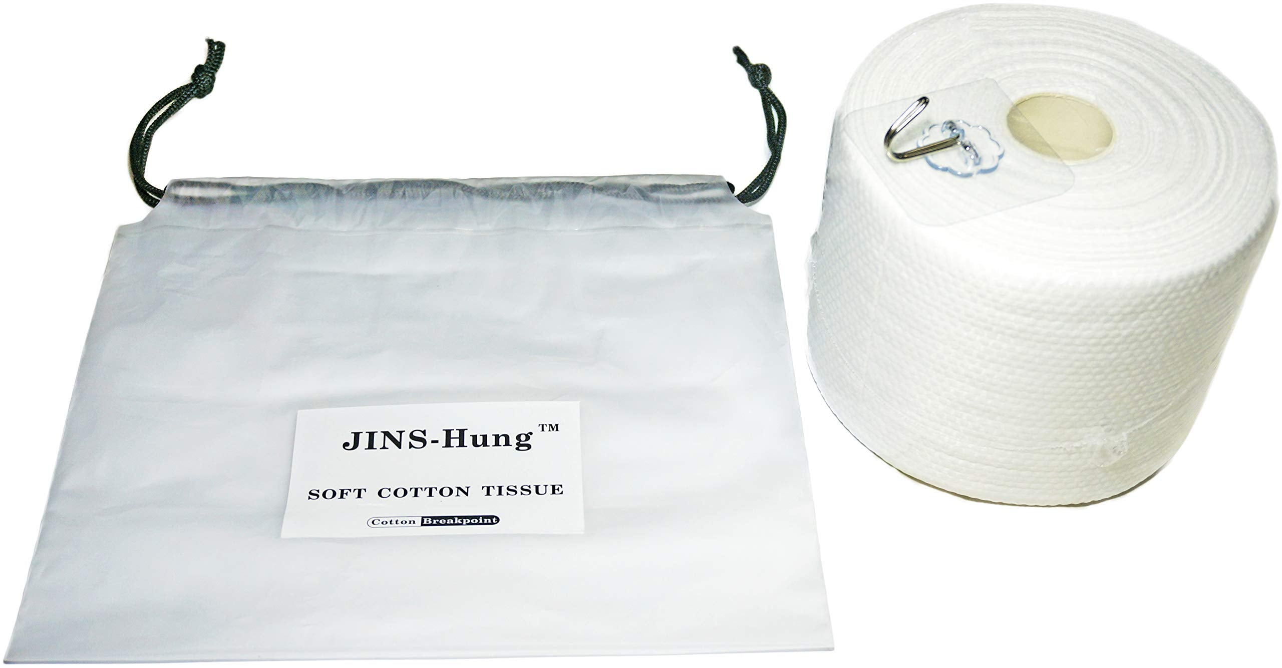 JINS-Hung Natural Disposable Facial Towel (2 Pack) – 100% Soft Terry Cloth, Makeup Remover Tissues, Dual-Purpose Wet/Dry (160 Pcs Total)