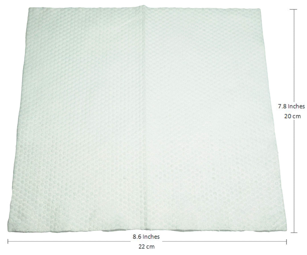 JINS-Hung Natural Disposable Facial Towel (2 Pack) – 100% Soft Terry Cloth, Makeup Remover Tissues, Dual-Purpose Wet/Dry (160 Pcs Total)