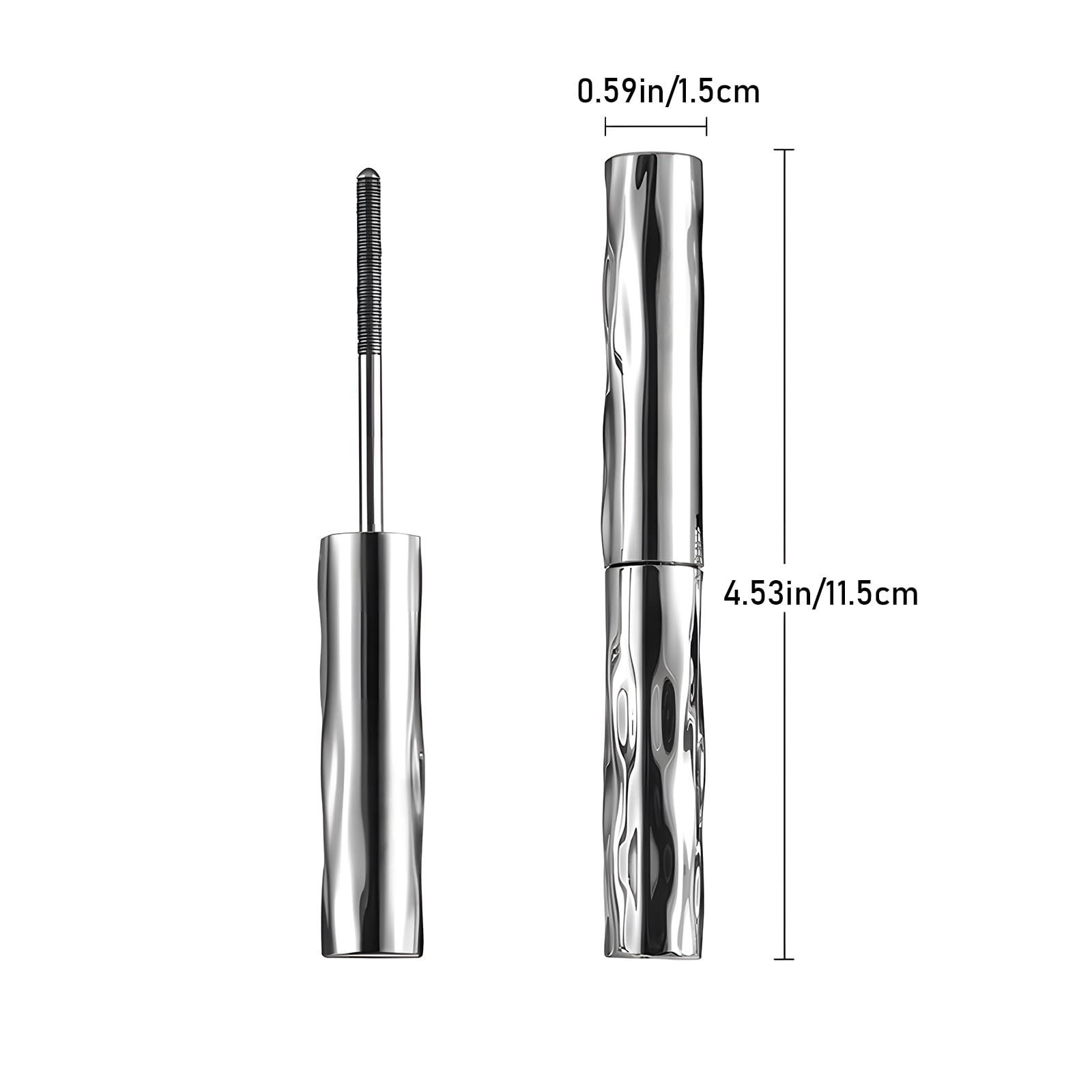 Jiodama 2026 New Iron Wand Mascara – Waterproof, Long-Lasting, 3D Curl, Telescopic Tubing, Liquid Lash Extensions Effect