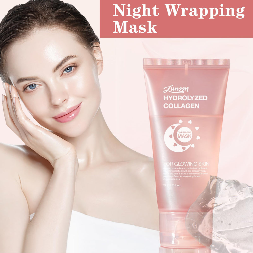 JISKG Collagen Night Wrapping Mask – 2 Pcs for Hydration & Elasticity