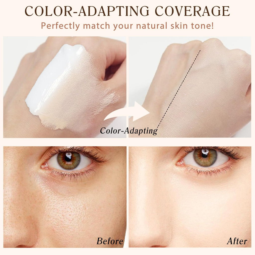Jiugonggang 4-in-1 Foundation Liquid – SPF 50+ Long-Wear Waterproof Makeup for Gym, Sports, and Dance