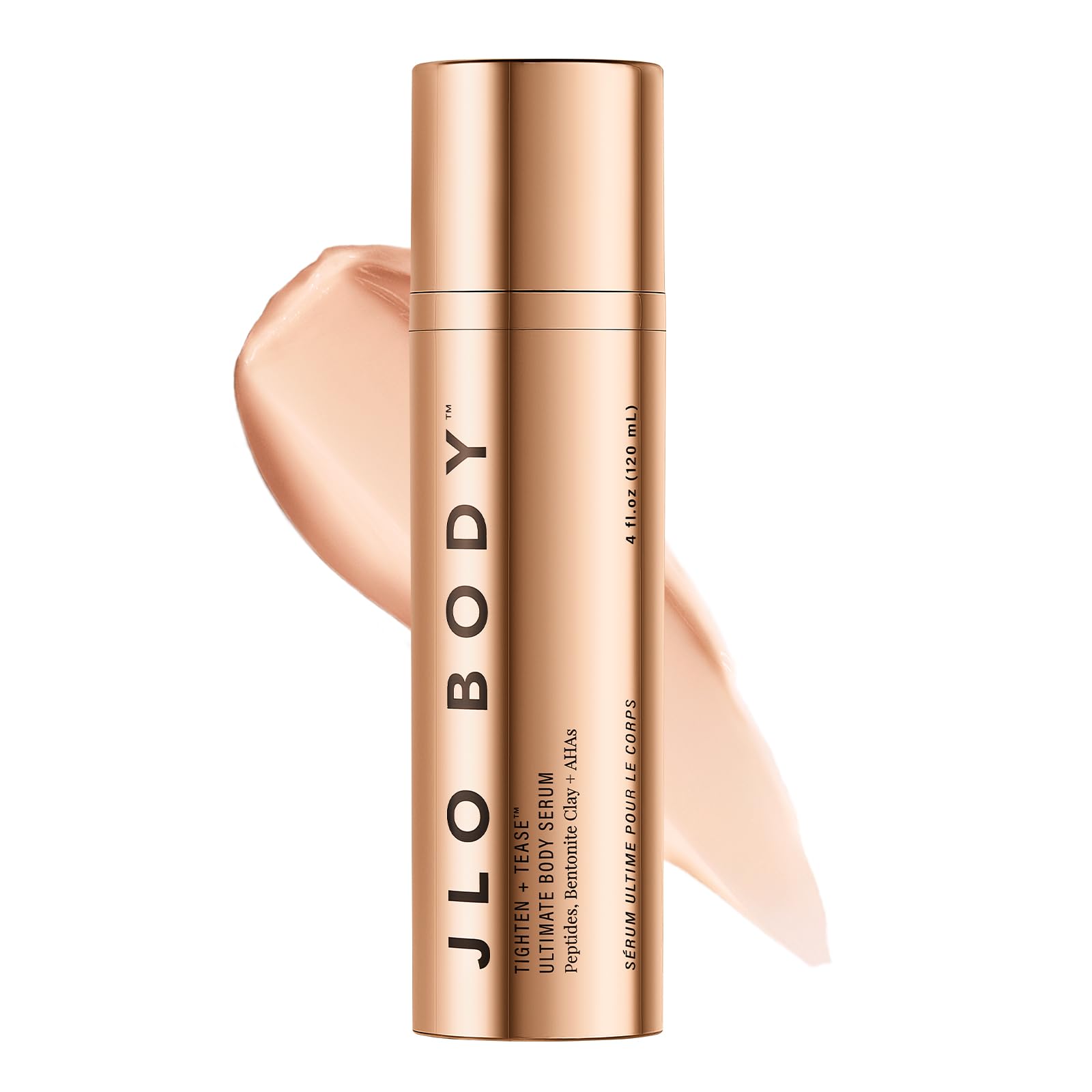 JLO BEAUTY Body Serum with AHAs & Peptides – Radiant, Smooth Skin (4.06 oz)