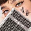 JMS&JMS 156Pcs Lash Clusters CC Curl 8-18mm | DIY Wispy Lashes with Soft Band