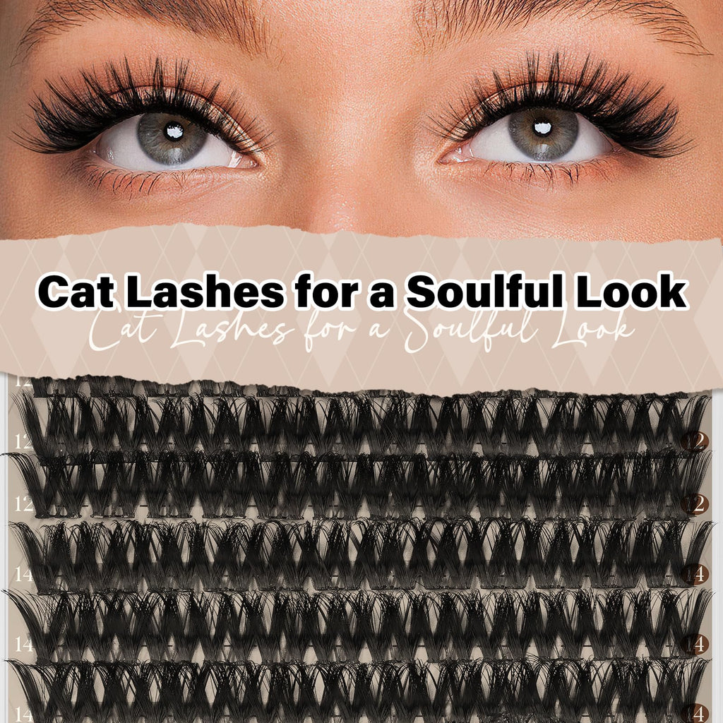 JMS&JMS Flora Lash Extension 156Pcs CC Curl Wispy Clusters