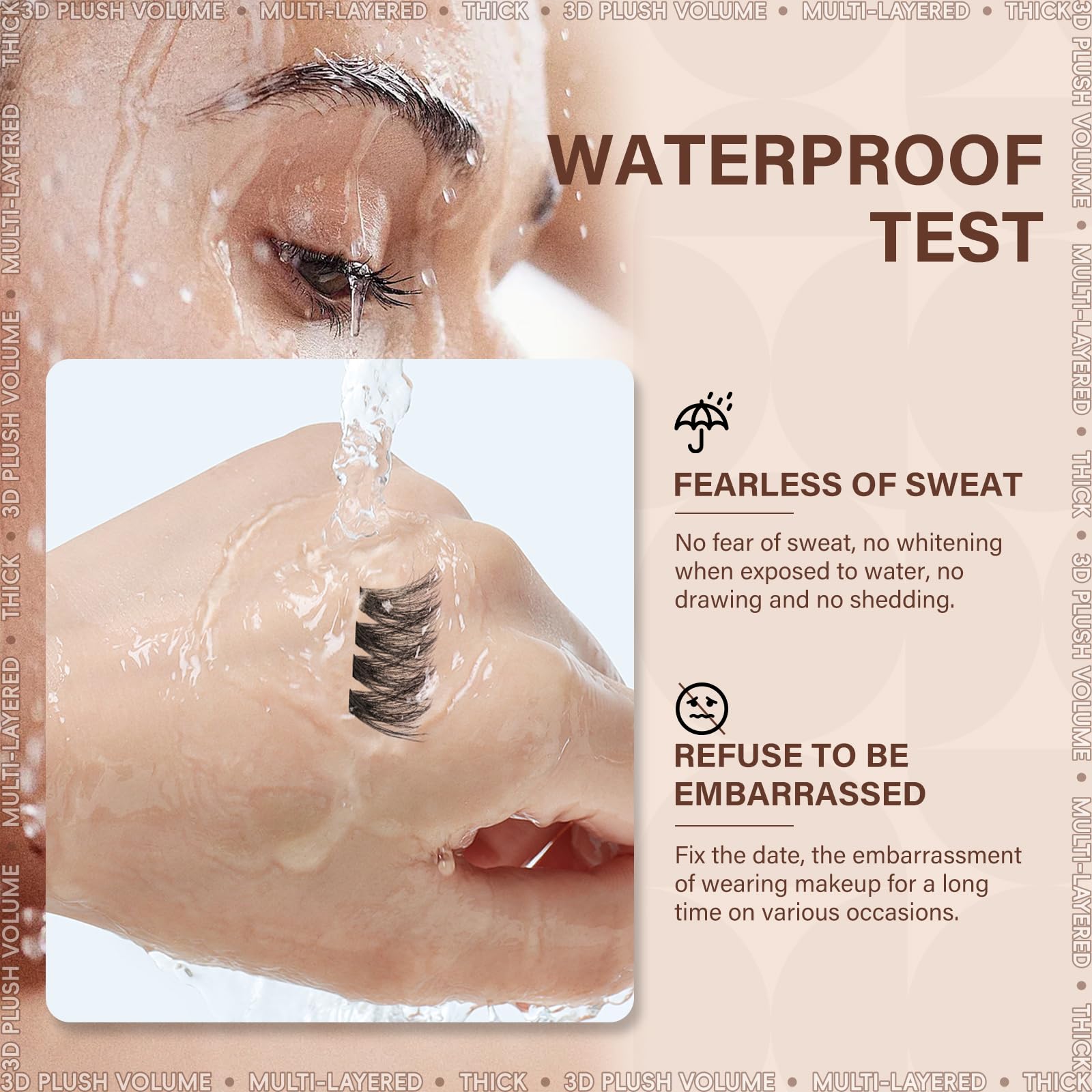 JMS&JMS Lash Clusters Kit 3D Effect – 280 Clusters, D Curl, Waterproof Bond & Seal