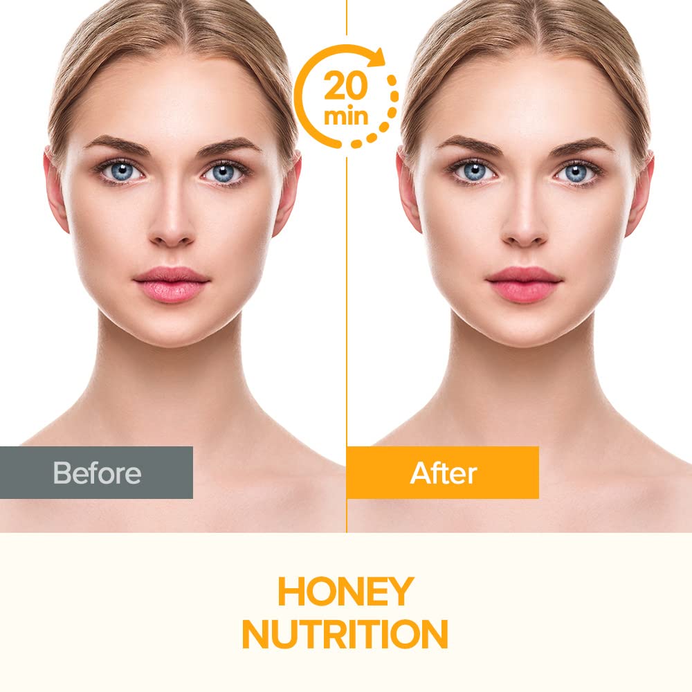 JMsolution Honey Royal Propolis Ampoule Mask — Rich Moisture & Nutrition for All Skin Types (10 Sheets)