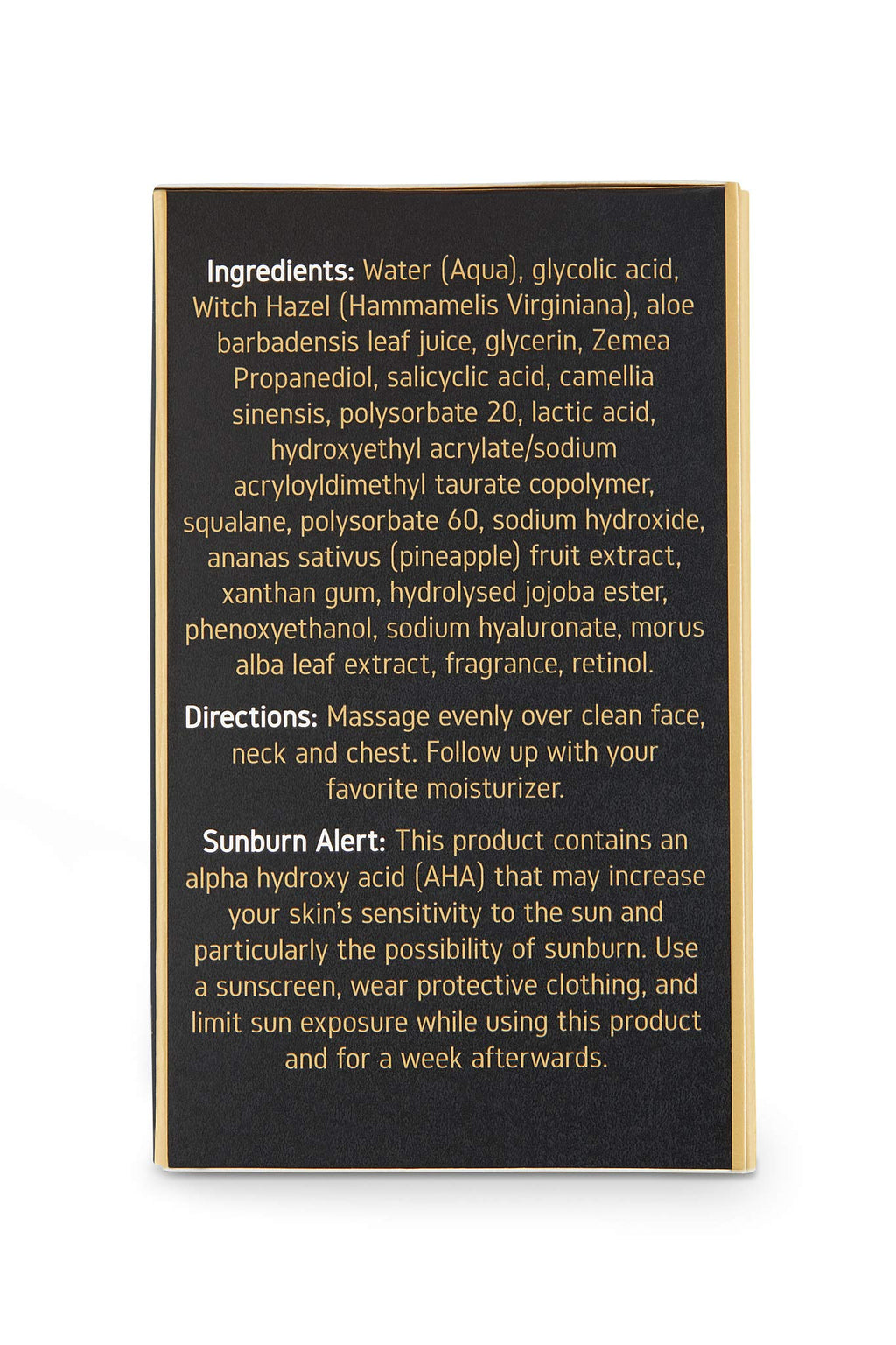 JO COLLECTION Pineapple Peel Leave-On Night Serum – AHA/BHA with Retinol & Salicylic Acid (1 oz)