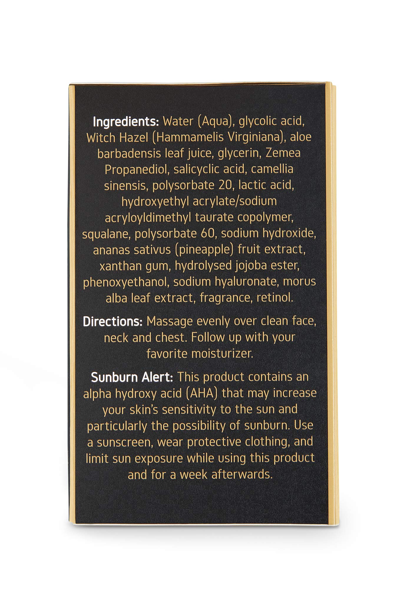 JO COLLECTION Pineapple Peel Leave-On Night Serum – AHA/BHA with Retinol & Salicylic Acid (1 oz)