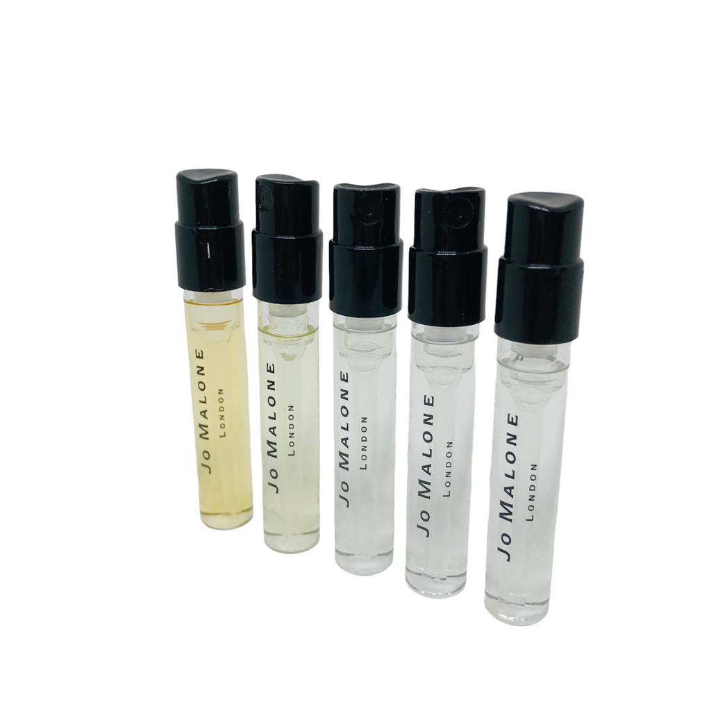 Jo Malone Set of 5 London Fragrance Sample Vials – 0.05 oz / 1.5 ml Each