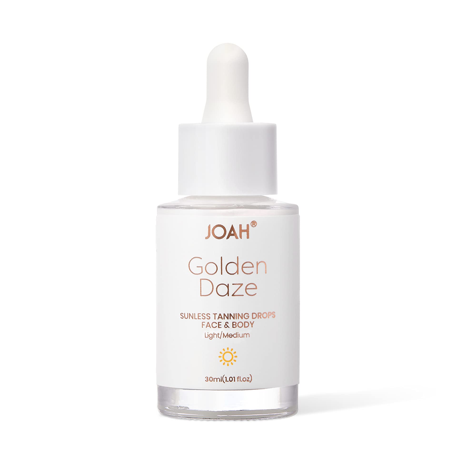JOAH Self Tanner Drops – Sun & Seoul Golden Daze for Face & Body (Light/Medium, 30ml)