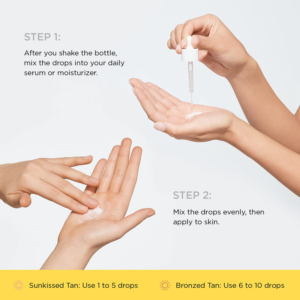 JOAH Self Tanner Drops – Sun & Seoul Golden Daze for Face & Body (Light/Medium, 30ml)