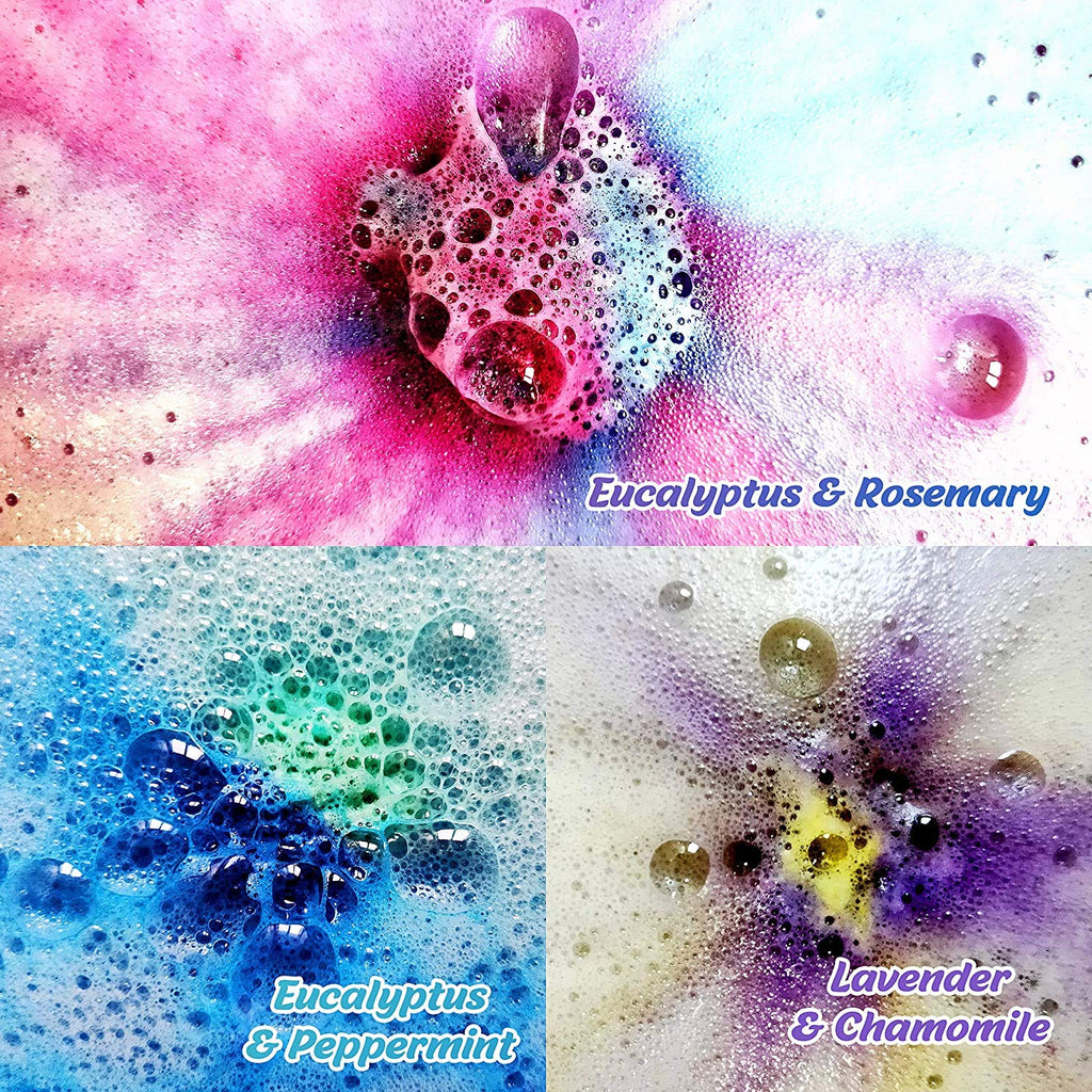 Joanne Arden Organics Aromatherapy Bath Bombs Set – 18 Large Natural Moisturizing Gift Box